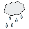 Down came the rain,