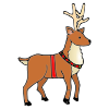 The+reindeer+helps+Santa+drive+his+sleigh. Picture
