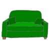 I+sit+on+my+green+sofa Picture
