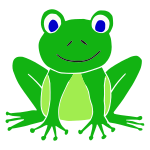 Happy Frog Stencil
