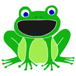 Loud Frog Stencil