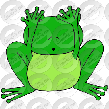 Shy Frog Picture for Classroom Therapy Use Great Shy Frog Clipart