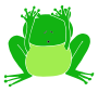 Shy Frog Stencil