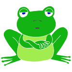 Stubbon Frog Stencil