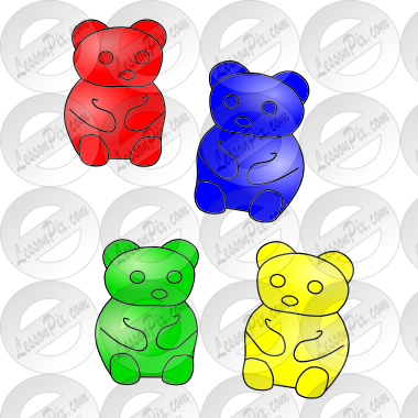 Gummy Bears Counters ClipArt by ScribbleGarden