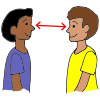 It is the distance that makes people feel comfortable.