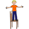 stand on chair