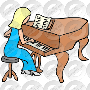 piano player clipart