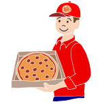 Pizza Delivery Stencil