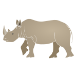 Rhinoceros Stencil