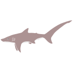 Thresher Shark Stencil