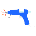 Hot Glue Gun Stencil