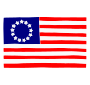Betsy Ross Flag Stencil