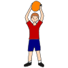 Hold the ball over your head