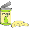 canned pear Picture