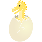 Dinosaur Hatching Stencil