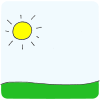 sunny.