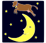 Cow Jumped Over the Moon  Stencil