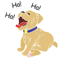 Dog Laugh  Stencil
