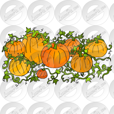 Pumpkin Patch Picture for Classroom / Therapy Use - Great Pumpkin Patch  Clipart