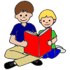 First, you might read or draw. 
Then, you might go outside.