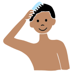 Comb Hair Stencil