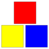 3+squares+red_+yellow+and+blue. Picture