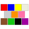 11+squares+red_+blue_+yellow_+white_+gray_+orange_+pink.+brown_+green_+black+and+purple. Picture