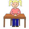 Sit in chair