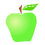 Green Apple Stencil