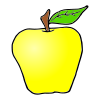 I+see+a+yellow+apple. Picture