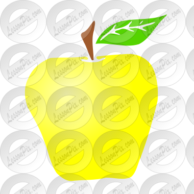 Yellow Apple Stencil