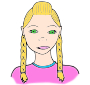 Girl with Braids Picture