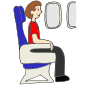 Seat on a Plane Picture