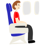 Seat on a Plane Stencil