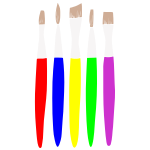 Paintbrushes Stencil