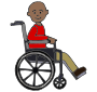 Boy in Wheelchair  Picture