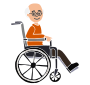 Man in Wheelchair  Stencil