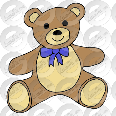 Teddy Bear Picture for Classroom / Therapy Use - Great Teddy Bear Clipart