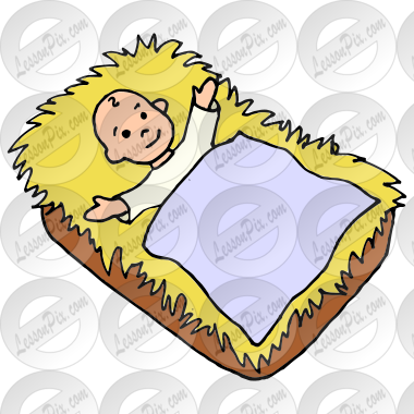 Baby Jesus Picture for Classroom / Therapy Use - Great Baby Jesus Clipart