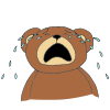 Crying bear