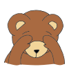 The+bear+is+shy. Picture