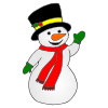 A snowman