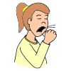 coughed twice