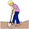 D is for dig.