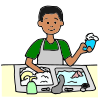 Wash dishes