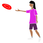 Frisbee Stencil