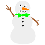 Silly Snowman Stencil
