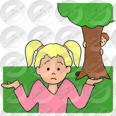 Hide and Seek Picture for Classroom / Therapy Use - Great Hide and