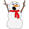 Yelling Snowman Picture